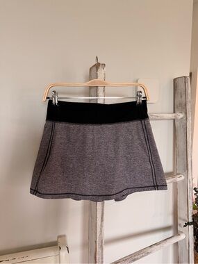 Lululemon Pace Rival Skirt (Tall) *No Panels 15" Heather Lux Multi Black Size 4